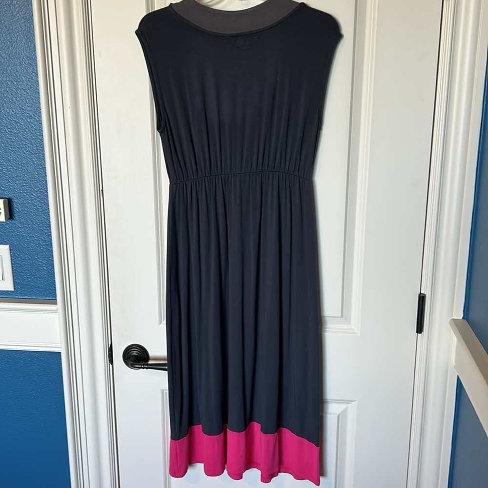 Boden Midi Dress with Pink Hem, 12T - Picture 4 of 5